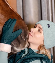 Strickmütze Rafaela mit Glitzer